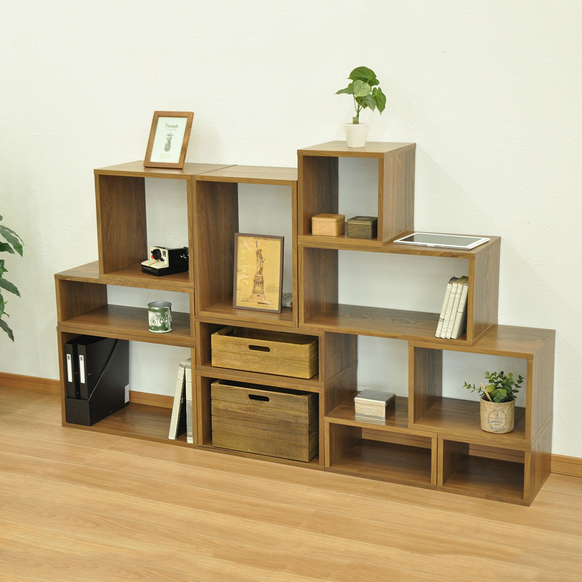 オープンラックシステム 幅60×奥行30×高さ20cm 組合せ自由 工具不要 （ オープンボックス 組み合わせ システムラック ラック 飾り棚 ディスプレイラック ） | エイ・アイ・エス | 17