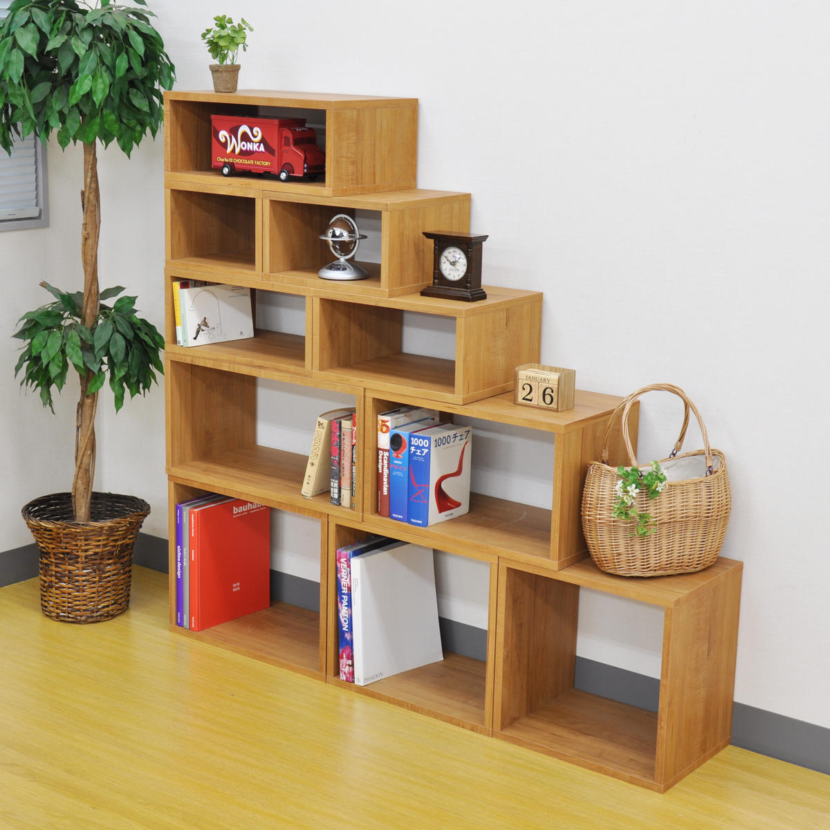 オープンラックシステム 幅60×奥行30×高さ20cm 組合せ自由 工具不要 （ オープンボックス 組み合わせ システムラック ラック 飾り棚 ディスプレイラック ） | エイ・アイ・エス | 21