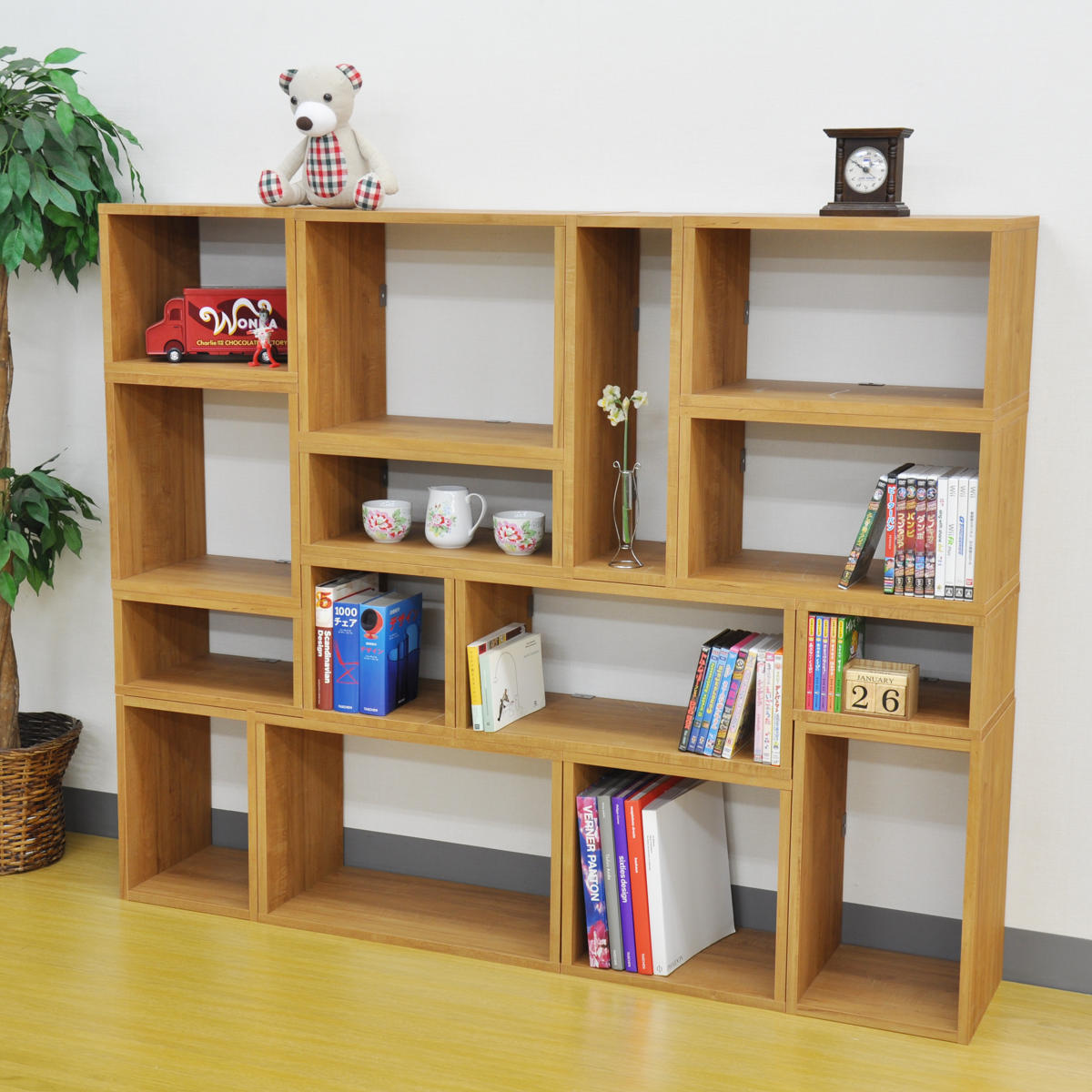 オープンラックシステム 幅45×奥行30×高さ40cm 組合せ自由 工具不要