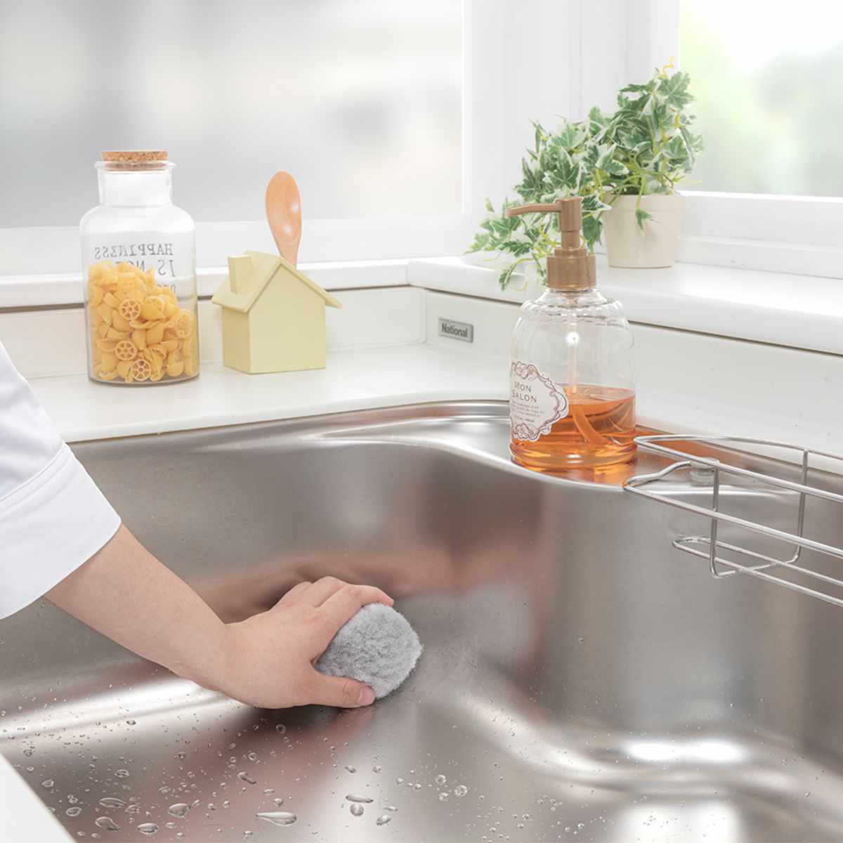 THANKO シンク用スポンジ びっくりフレッシュ 抗菌 サトミツボール