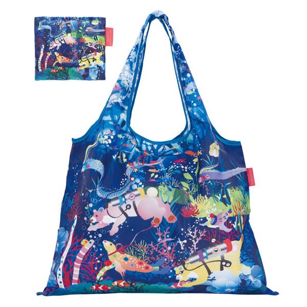 エコバッグ 2way Shopping Bag 海底王国の宝探し デザイナーズ （ ショッピングバッグ 買い物バッグ マイバッグ エコバック ）