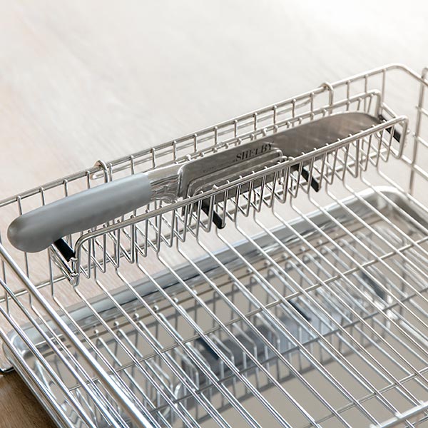 包丁スタンド 水切り用 ステンレス製 包丁置き...の詳細画像3