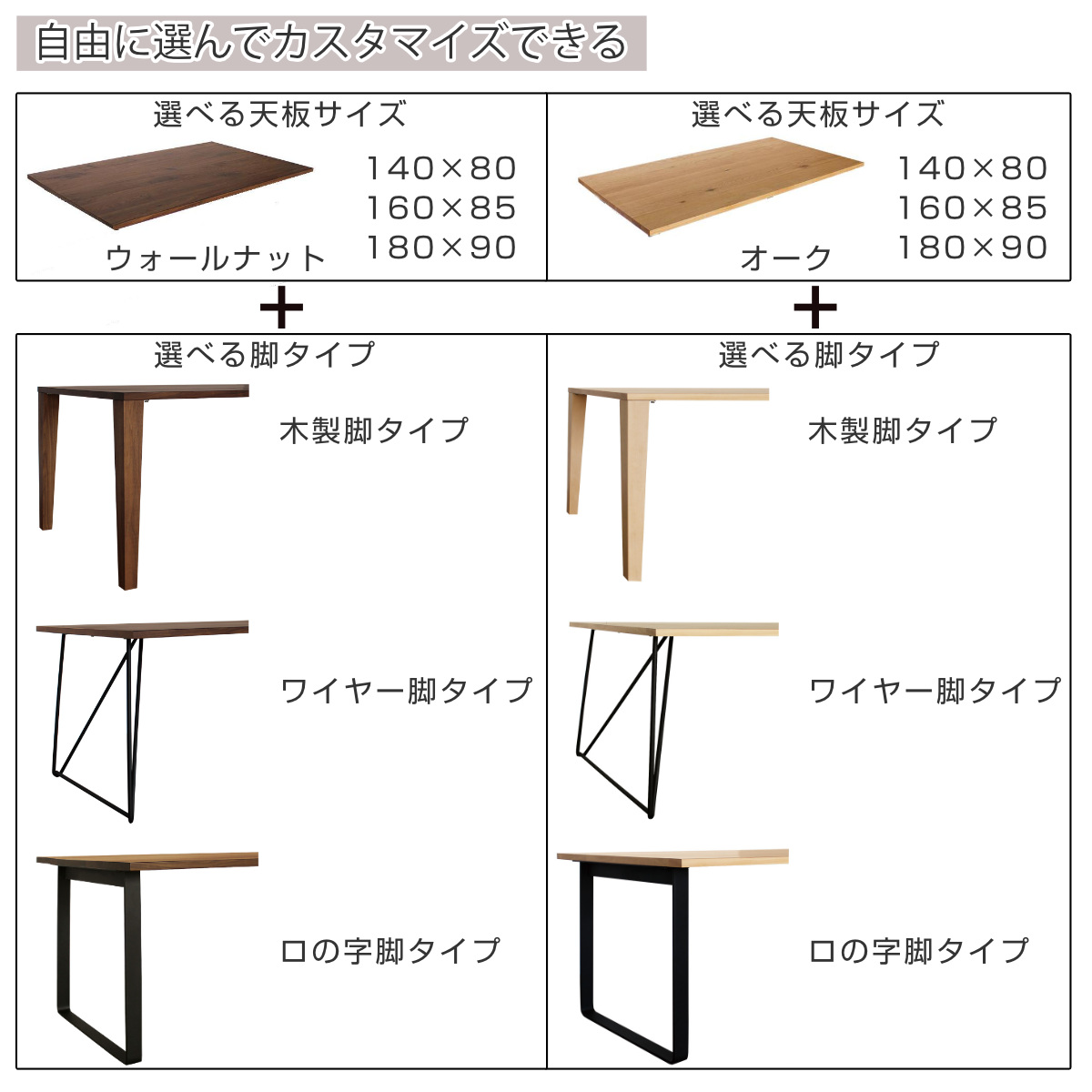 ダイニングテーブル 天板のみ 幅180×奥行90cm ウォールナット 天然木 （ 開梱設置 単品 天板 長方形 ダイニングテーブル天板 補強桟 幅  160 ）