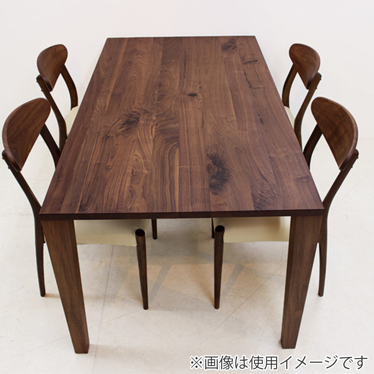 ダイニングテーブル 天板のみ 幅140×奥行80cm ウォールナット 天然木