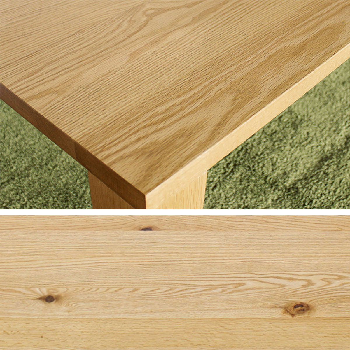 ダイニングテーブル 天板のみ 幅140×奥行80cm オーク 天然木 （ 開梱