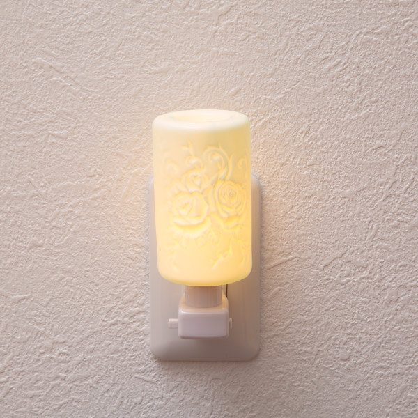 照明 アロマランプ セラミック 陶器 アロマライト コンセント型 LED