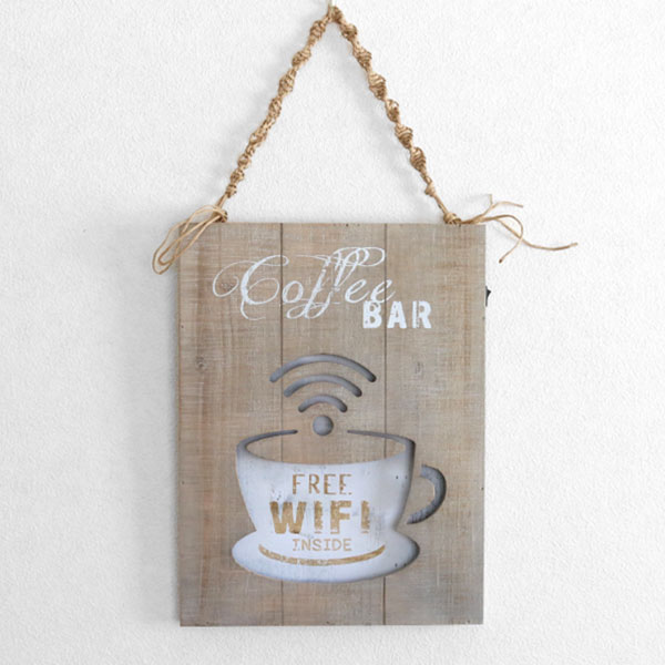 照明 ウェルカムボード LED サインボード 木製 カフェ （ メッセージ