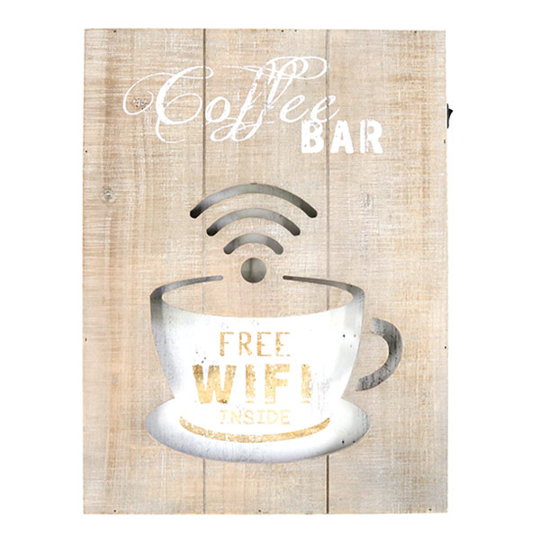 照明 ウェルカムボード LED サインボード 木製 カフェ （ メッセージ