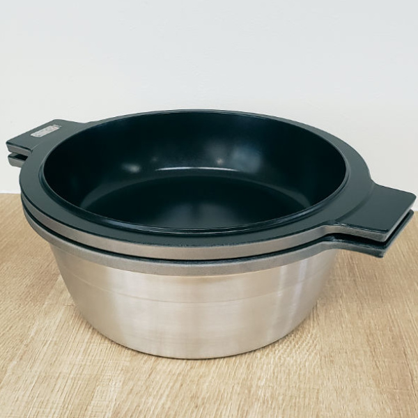 北陸アルミニウム 両手鍋 24cm あわせ釜 マイスター 無水調理