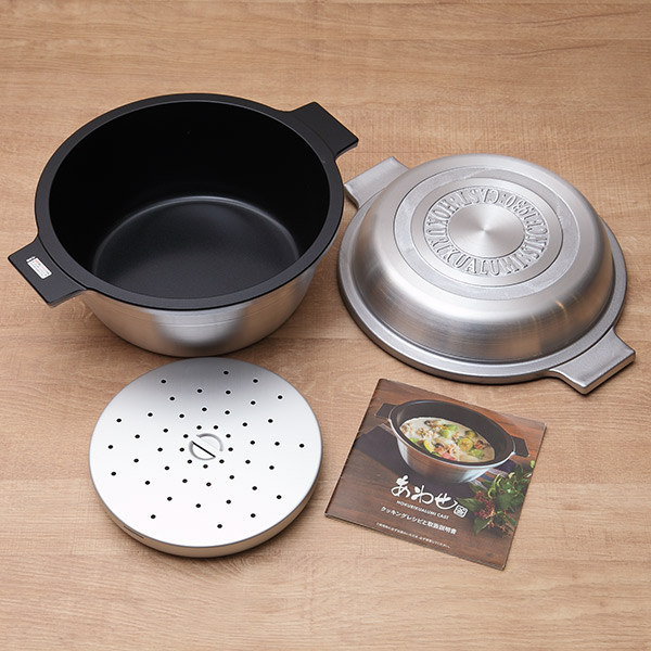 北陸アルミニウム 両手鍋 24cm あわせ釜 マイスター 無水調理