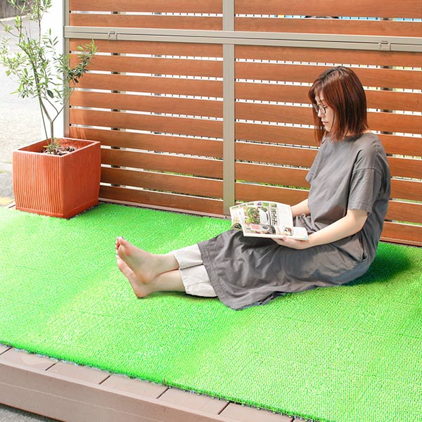 人工芝 ジョイント 30×30cm 1枚 やわらかターフ 日本製 （ 芝生マット