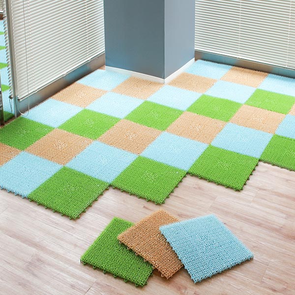 人工芝 ジョイント 30×30cm 10枚 やわらかターフ 日本製 （ 芝生マット