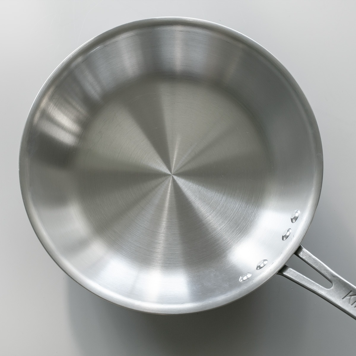 フライパン 21cm IH対応 浅型 ステンレス製 キングフロン ノーメイク