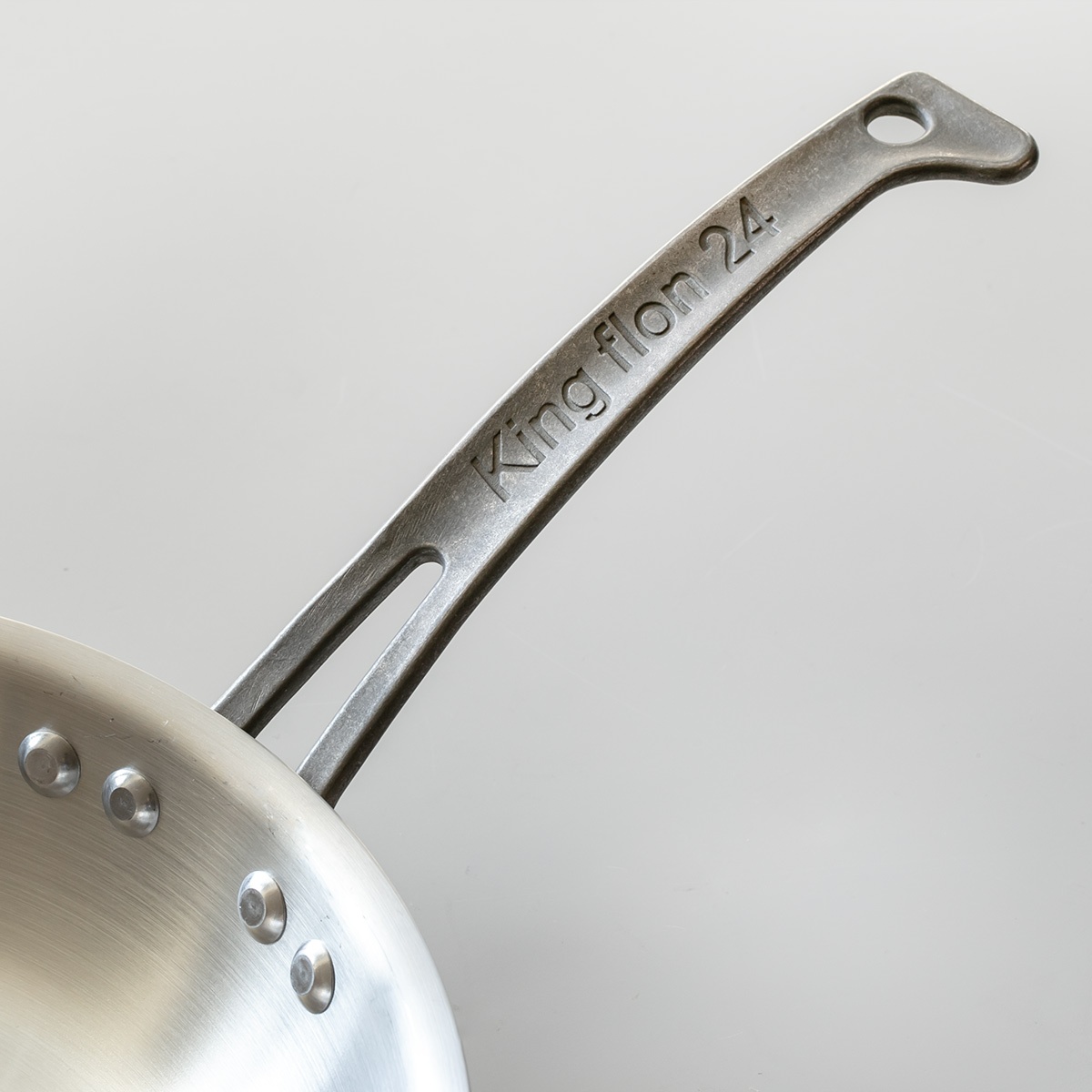 フライパン 30cm IH対応 浅型 ステンレス製 キングフロン ノーメイク