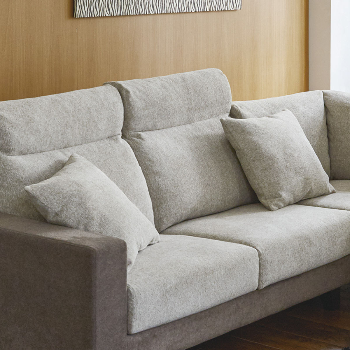 カウチソファ 向かって右カウチ 幅157cm クッション付き （ 開梱設置