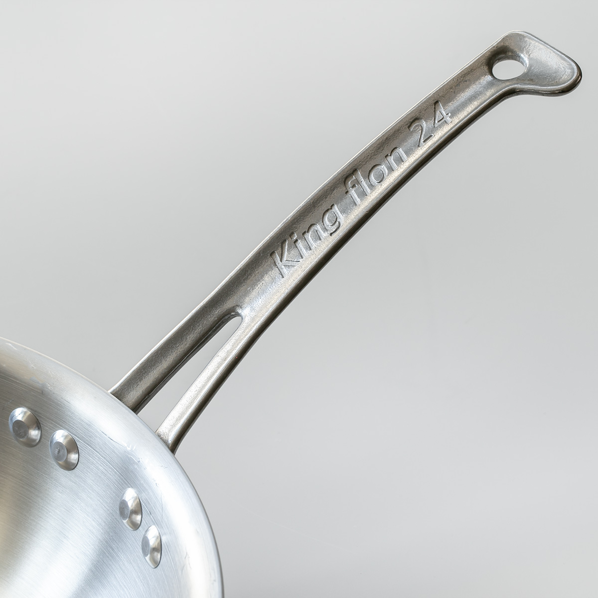 フライパン 30cm IH対応 深型 ステンレス製 キングフロン ノーメイク