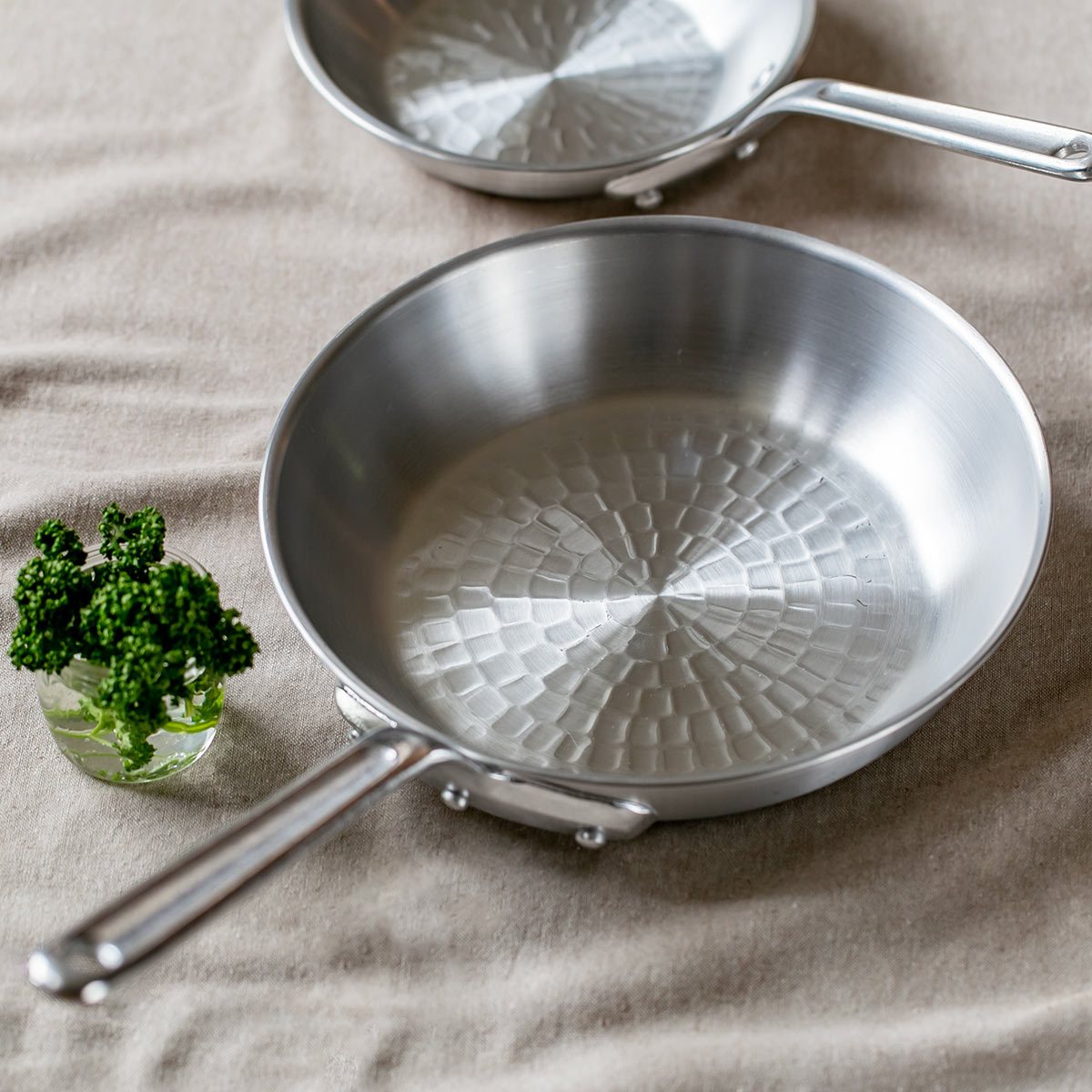 打出フライパン 27cm ガス火専用 アルミ製 中尾アルミ （ ガス火対応