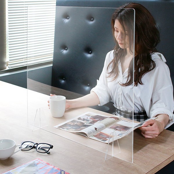 アクリルパーテーション　45×60×3 12枚 パーテーション アクリルパーテーション 透明 幅60×高さ60cm （ 窓なし