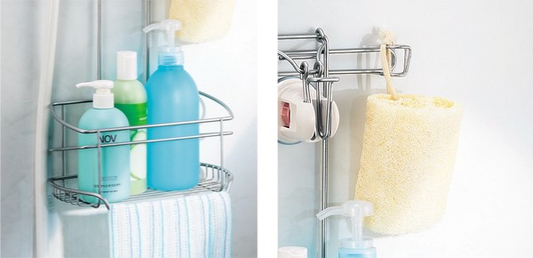 シャワーラック バススタイル ダブルコーティング ディスペンサー