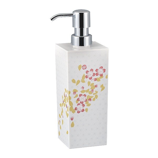 日本製 SAKURA 角型 小 ハンドソープ ディスペンサー詰め替えボトル(360ml) 白 khxv5rg 日本製 SAKURA 角型 小 ハンドソープ ディスペンサー詰め替え