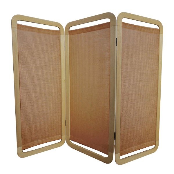 【訳あり品】 パーテーション 3連 衝立 スマホ型 すだれ 麻 天然木 日本製 （ パーティション 目隠し ついたて 仕切り 和風 木製 ） 【LW2488813033】(13400円)