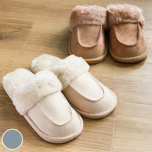 HAGiHARA（萩原） スリッパ ムートン 羊毛皮 天然 冬 （ ムートン