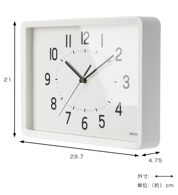 掛け時計 クオーツ時計 掛置兼用タイプ A Series A4 プラ枠 置き時計 