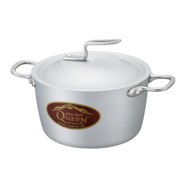 両手鍋 21cm 約3.7L 業務用 クィーンポットS アルマイト仕上 （ ガス火