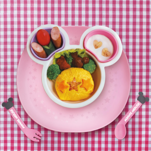 離乳食 食器 セット ミニーマウス ワンプレート プレート付