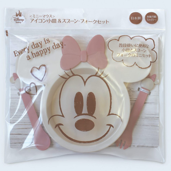 Disney（ディズニー） プレート スプーン＆フォーク セット ミニー