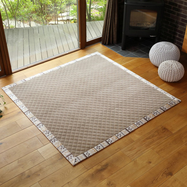 HAGiHARA（萩原） ラグ ホットカーペット対応ラグ 200×240cm アルミ