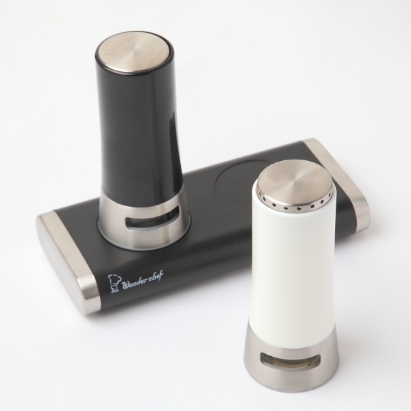 ワンダーシェフ 調味料入れ 塩 胡椒 2本セット マグネティック 塩