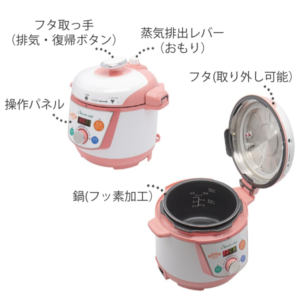 ワンダーシェフ 電気圧力鍋 3L マイコン やわらかさん OEDE30 普通食
