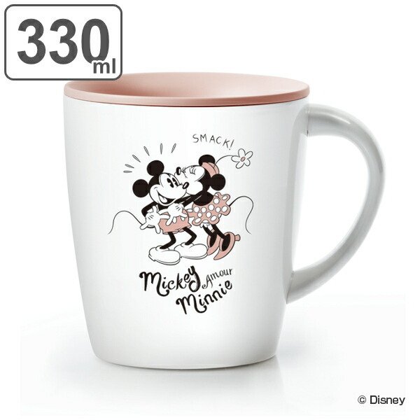 マグカップ 真空断熱 330ml フタ付き ミッキー＆ミニー ステンレス製