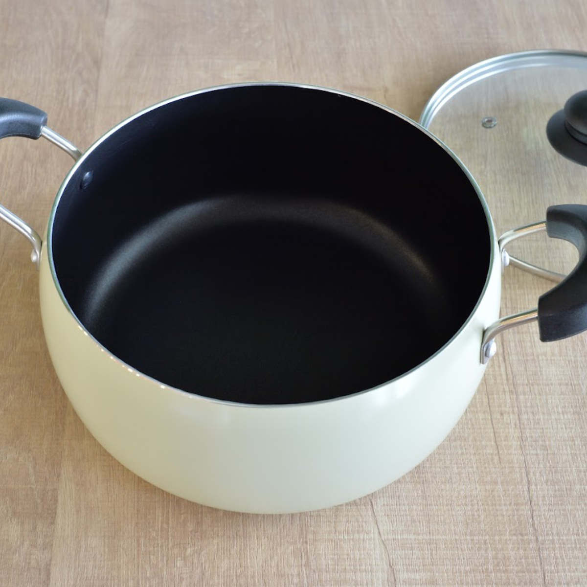 和平フレイズ 両手鍋 22cm IH対応 コロージュ ガラス蓋付き 炊飯 5合