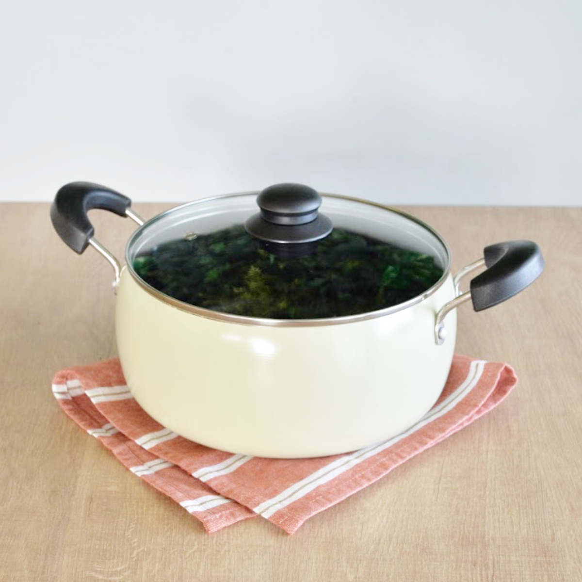 和平フレイズ 両手鍋 24cm IH対応 コロージュ ガラス蓋付き 炊飯 6合