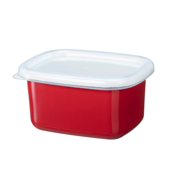 高木金属工業 保存容器 350ml ホーロー スタッキングできる 角型 S