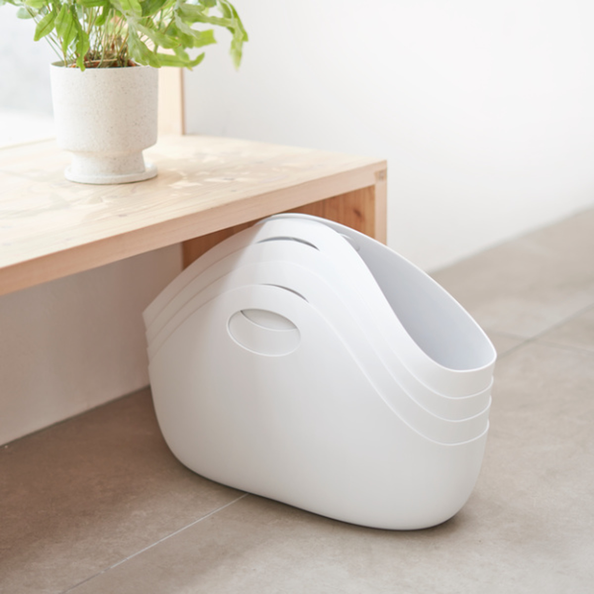 ランドリーバスケット ENOTS インテリアバッグ 洗濯かご バスケット