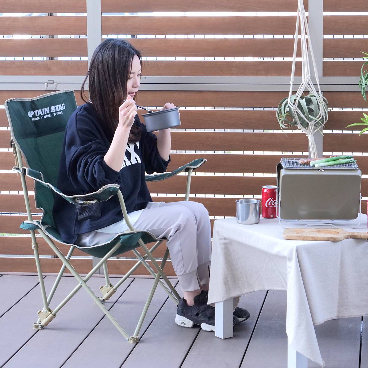 CAPTAIN STAG（キャプテンスタッグ） アウトドアチェア 折りたたみ