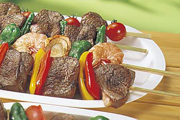 バーベキュー バーベキュー串 角型 竹製 20本入 45cm キャプテン