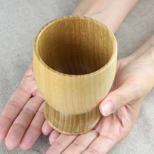 ゴブレット 150ml Re. ワイングラス 食器 洋食器 天然木 木製 同色5個