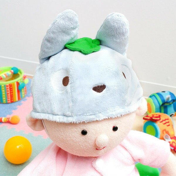 ベビー 帽子 布 となりのトトロ 中トトロ キャラクター （ ベビー帽子 ベビー用帽子 ぼうし ベビーグッズ 音が鳴る ととろ トトロ ジブリ ）