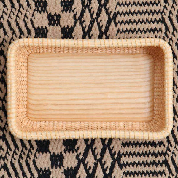 ちどり産業 ナンタケットバスケット 幅27×奥行17×高さ7cm 籐 ラタン