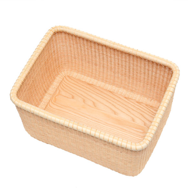 ちどり産業 ナンタケットバスケット 幅37×奥行27×高さ20cm 籐 ラタン