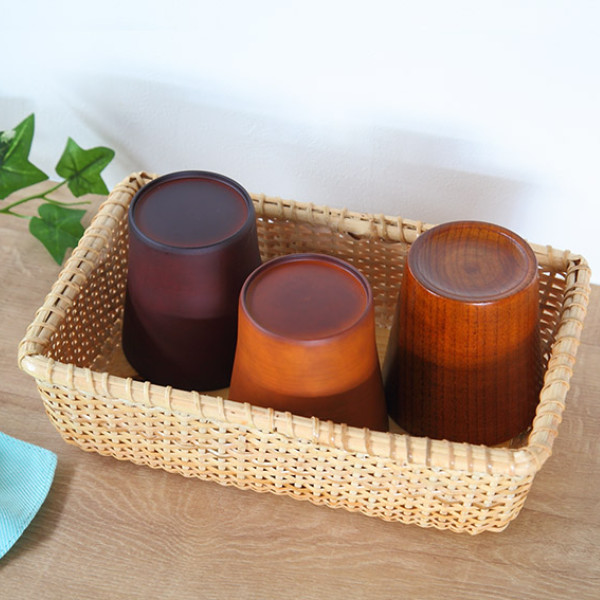 ラタン製バスケット ラタン製ランドリー スタンドバスケット タオル収納 籐かご : ラタン