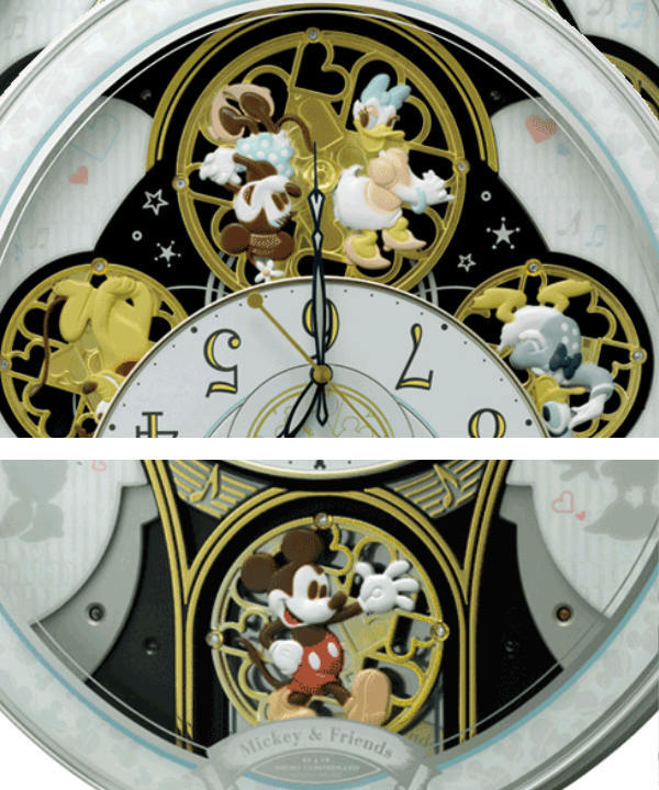 からくり時計 ディズニー ミッキー＆フレンズM509 4MN509MC03