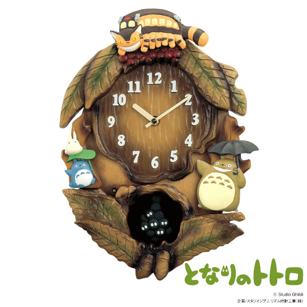 掛け時計 メロディー時計 となりのトトロ トトロ （ アナログ 時計