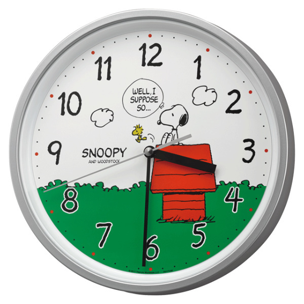 未使用品SNOOPY スヌーピー　腕時計型 壁掛け時計 ウッドパーツ壁掛け時計「スヌーピー」(ピーナッツ/PEANUTS