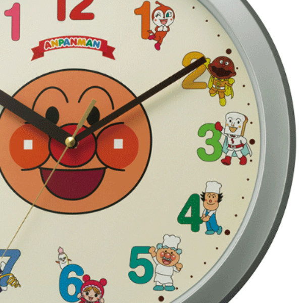 掛け時計 アンパンマン （ 壁掛け時計 アナログ 時計 インテリア 雑貨