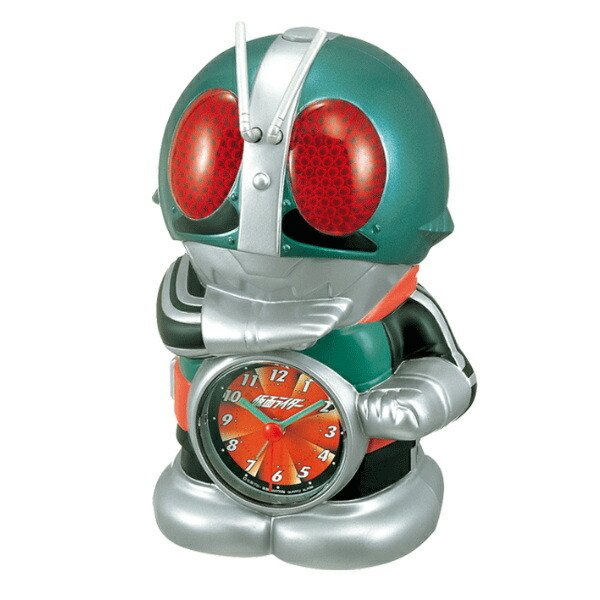 仮面ライダー　置き時計 仮面ライダー アラームクロック 40周年記念 目覚まし時計 リズム時計